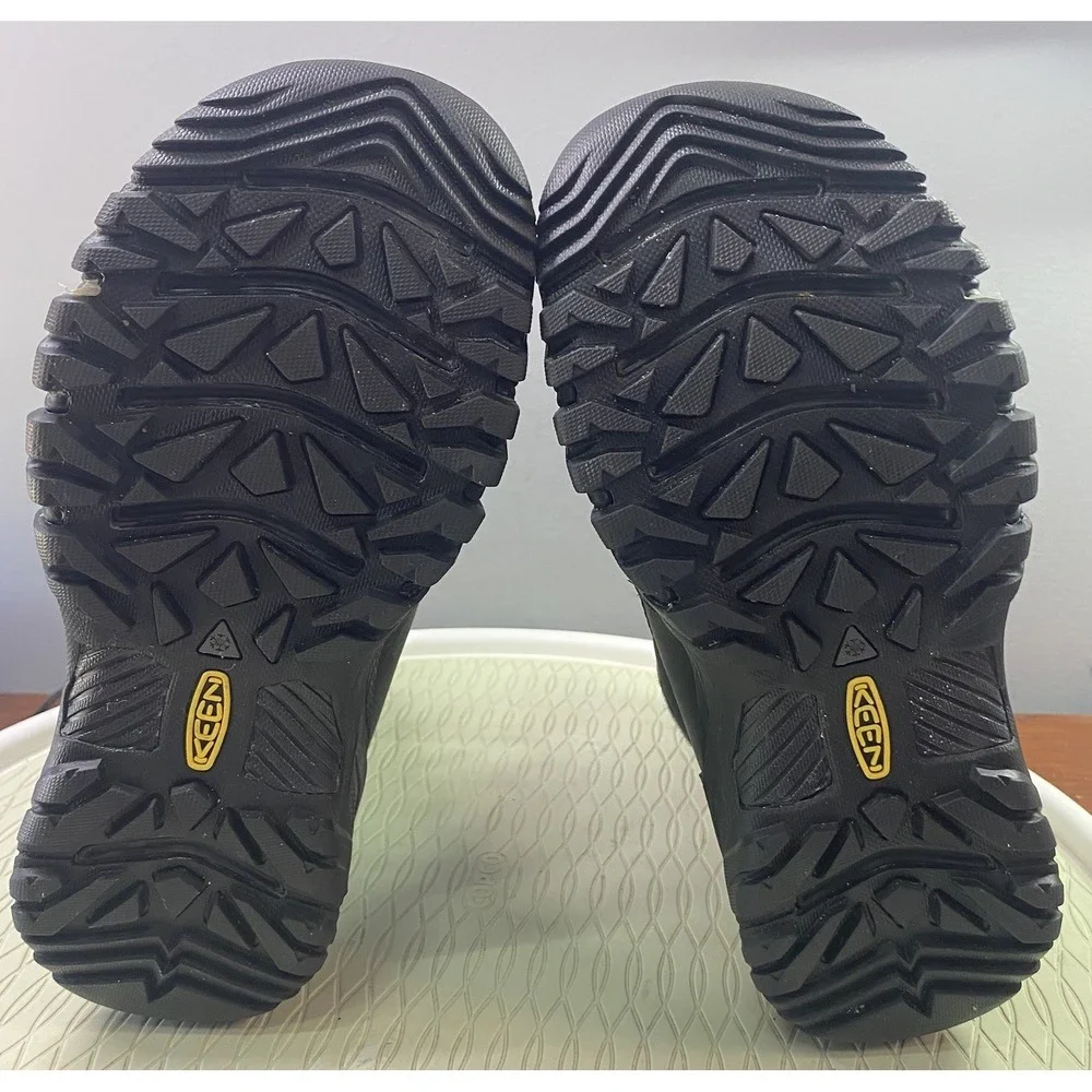 Keen DRY Women's Black&Gray Plaid Waterproof Hiking Winter Insulated Boots 6.5